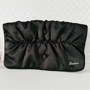 Guerlain satin case travel protection dust for makeup / cosmetics brushes, black